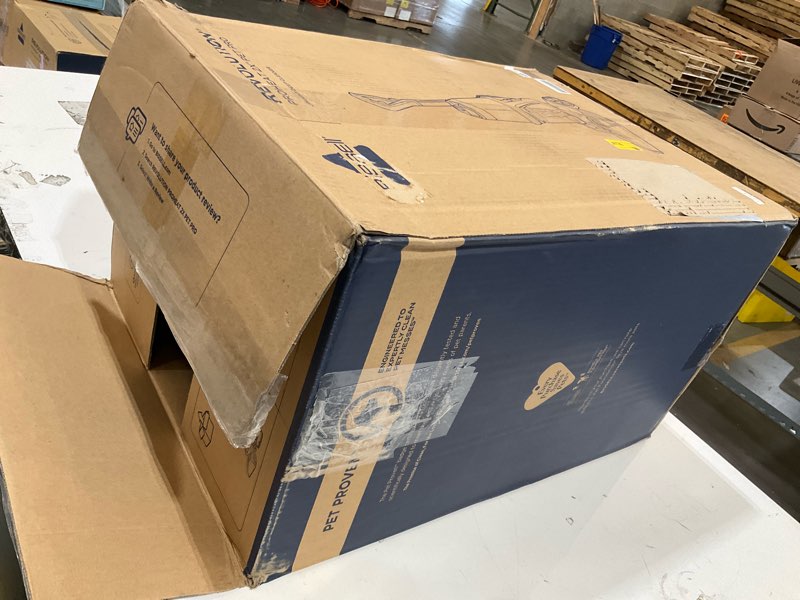 Condition photo showing As Is for bissell proheat 2x revolution pet pro plus, 3588f, upright deep cleaner, 30-minute dry time, dual dirt lifter powerbrush, hose & tool attachment, pet upholstery and tough stain tool included proheat revolution pet pro plus