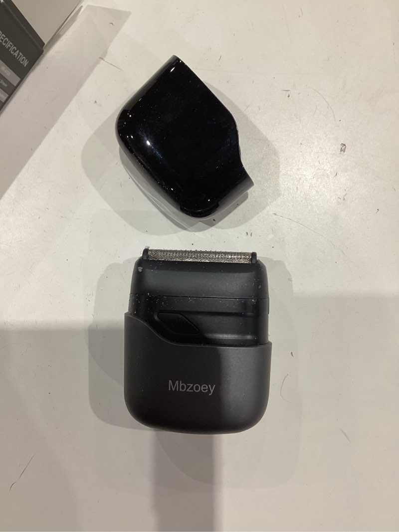 Condition photo showing Good Condition for mbzoey electric foil shavers for men: mini electric razor for face - ipx7 waterproof cordless razor with led display & fast charge - micro-comb technology & precision blades sanded grey
