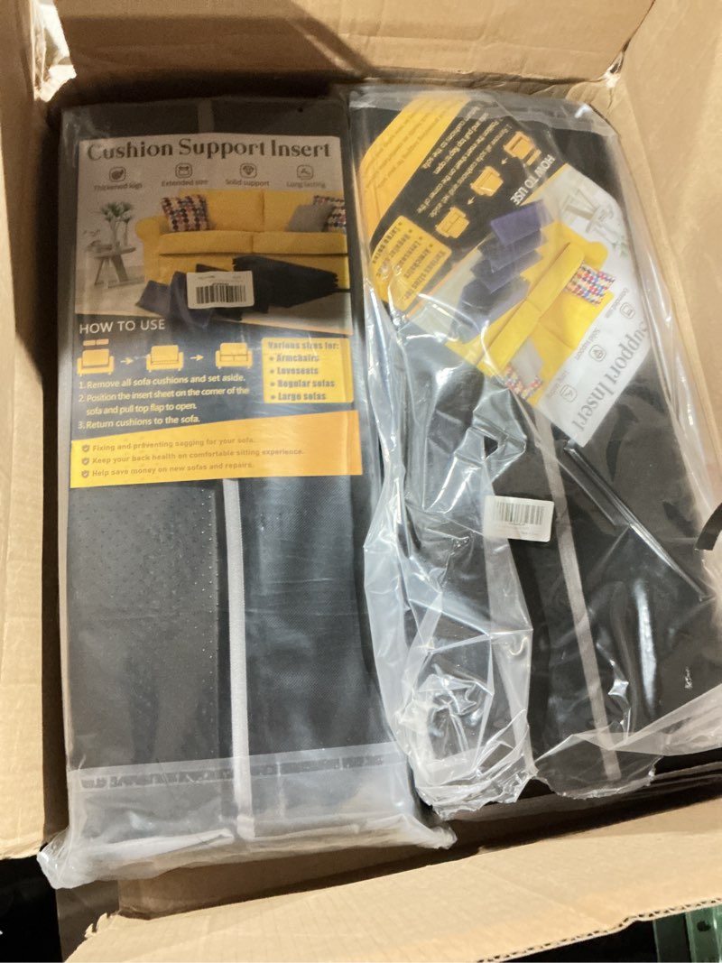 Condition photo showing New/Like New for heavy duty couch cushion support board for sagging sofa, 21.5''x70'' extra thick solid wood under couch insert with anti-slip dots, repair sagging spring sofa and replace worn cushions 70" x 21.5" - couch