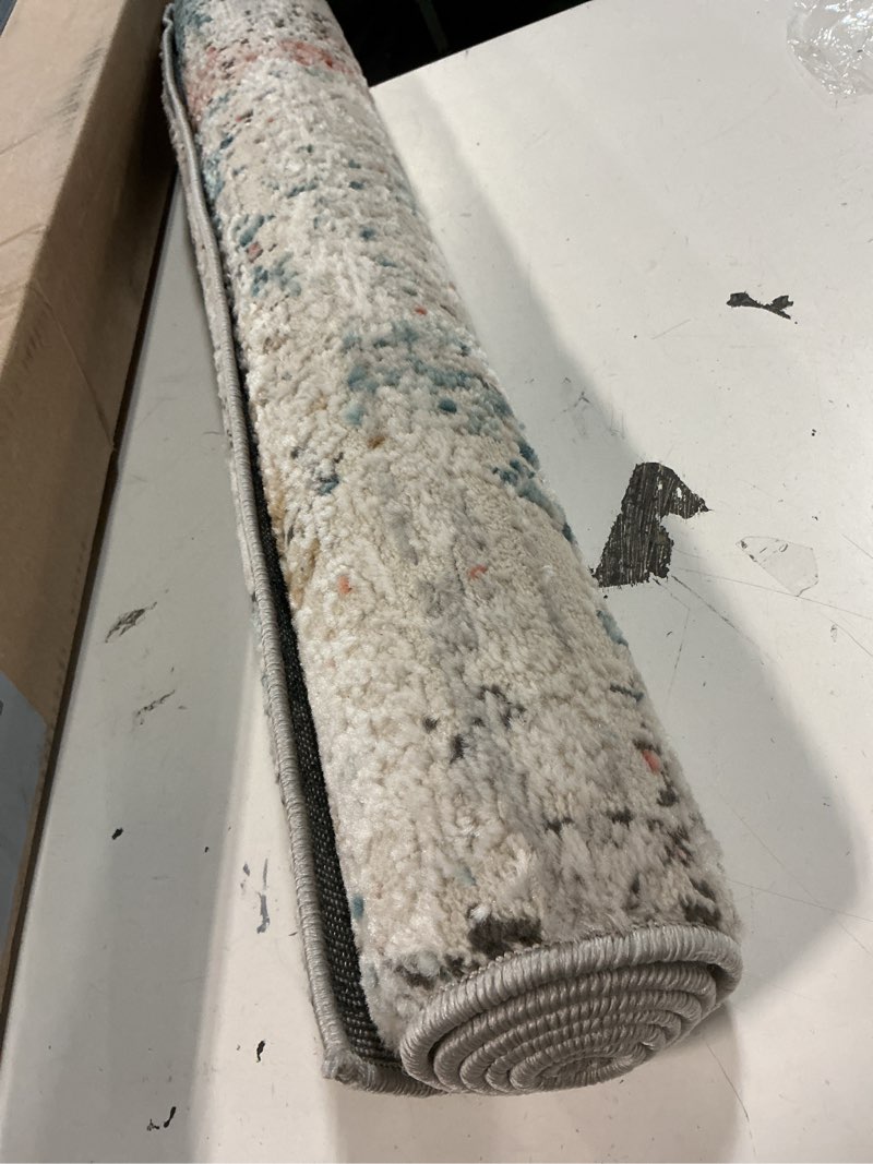 Condition photo showing Good Condition for loloi alchemy collection alc-03 ivory/multi 2'-8" x 4' accent rug ivory / multi 2'8" x 4' (rectangular)