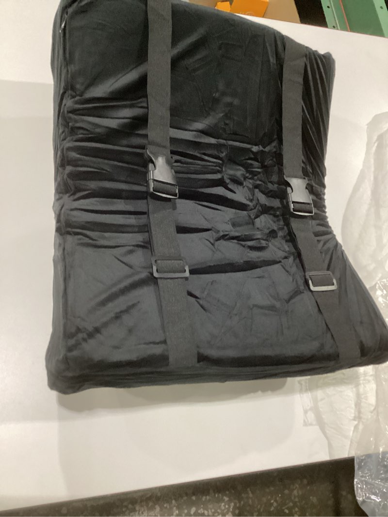 Condition photo showing Good Condition for MABOZOO Wedge Recliner Leg Pillow, Foam Extra Large Foot Rest Cushion with Adjustable Straps, Recliner Footrest Extender Leg Elevation Pillow Wedge Pillow for Recliner, Bed, Sofa, Couch (Black)