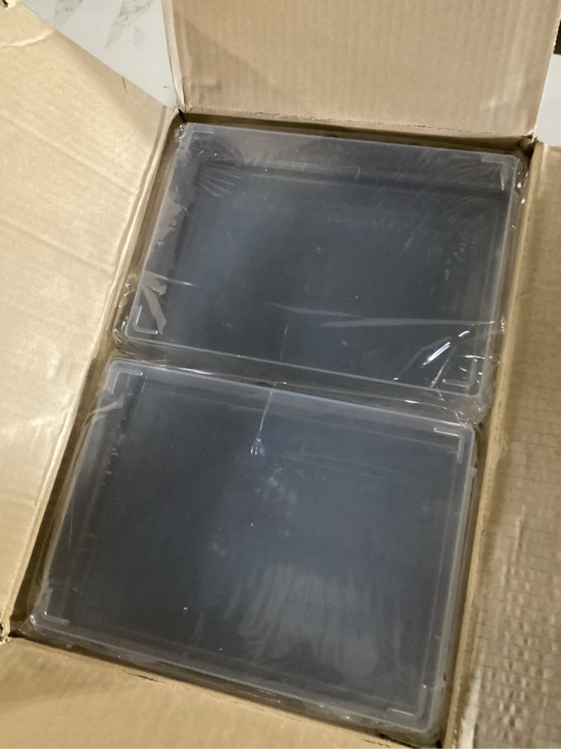 Condition photo showing New/Like New for rocutus clear plastic storage containers, 8 pack mini beads box with hinged lid, large size (7.7 x 4.1 x 1.6 inches)