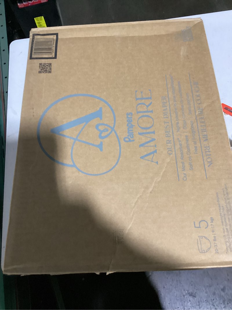 Condition photo showing As Is for (similar to) pampers amore, size 1 (8-14 lbs), 82 count, our best diaper – hypoallergenic & fragrance free, up to 100% leakproof, soft as cashmere size 1 82