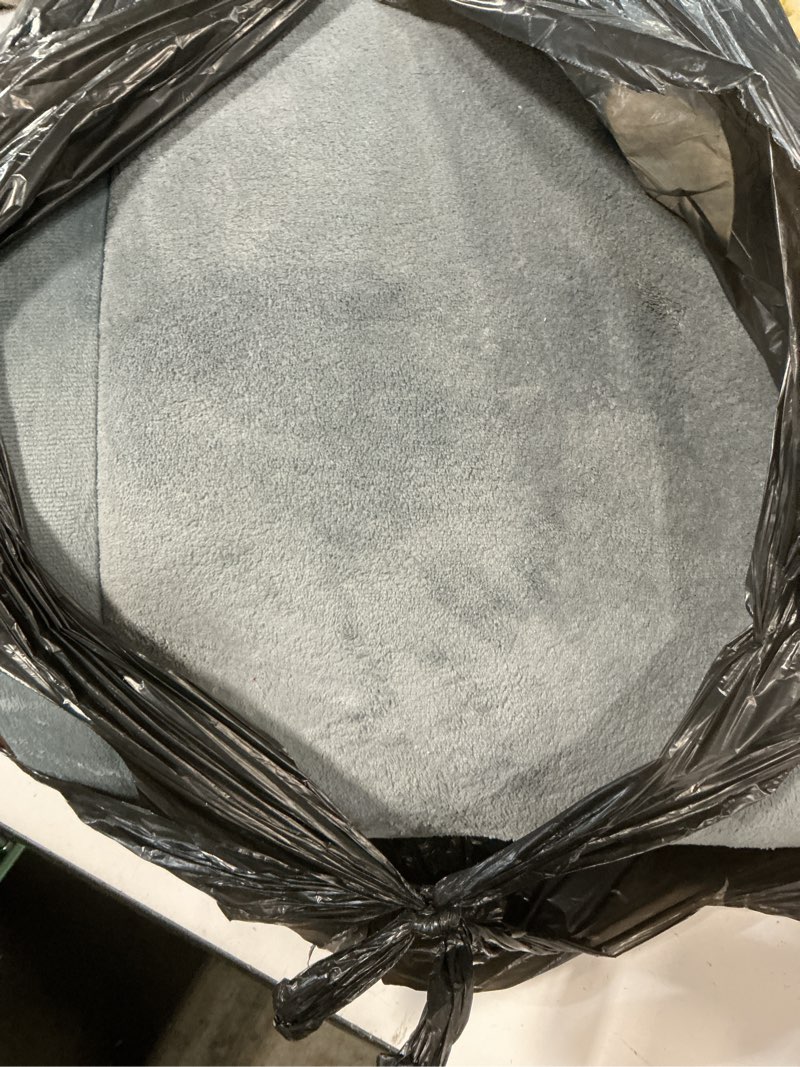 Condition photo showing As Is for baby play mat for floor,1.3" thick memory foam tummy time mat,soft coral velvet nursery rug,extra large non slip crawling mats for living room(dark gray) dark grey 79"×59"×1.3"