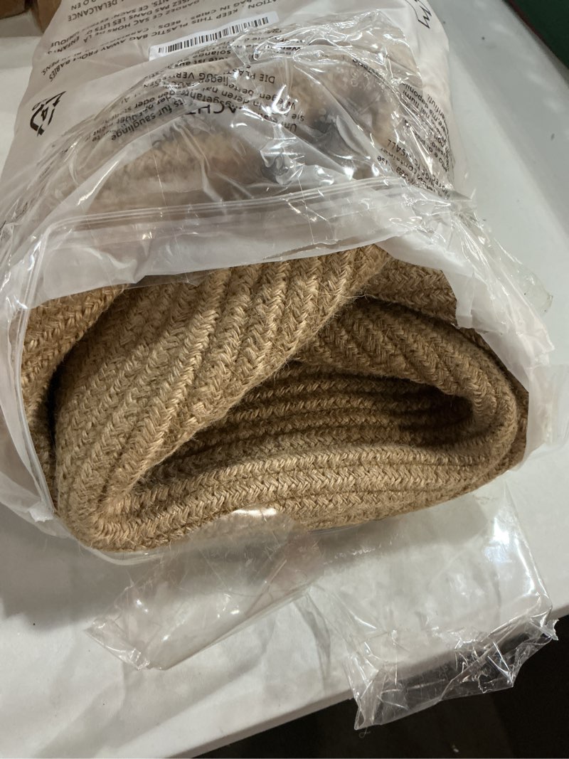 Condition photo showing Good Condition for jute rope basket for girls boys kids 16”x14” baby laundry baskets nursery bin round woven basket organizer for storage toys blankets shoes clothes