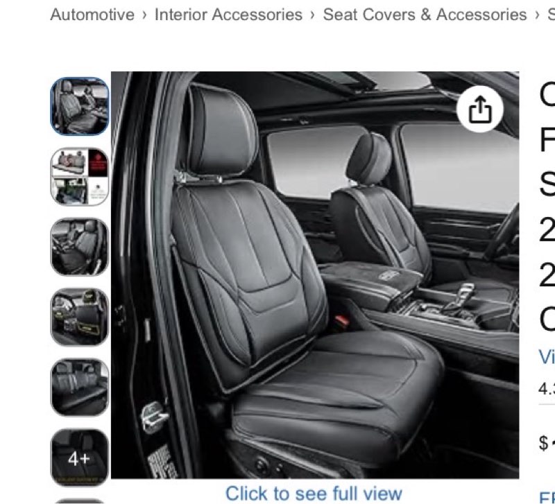 oasis auto ram seat covers full set, waterproof ram 1500 seat covers compatible with 2019-2025 dodge