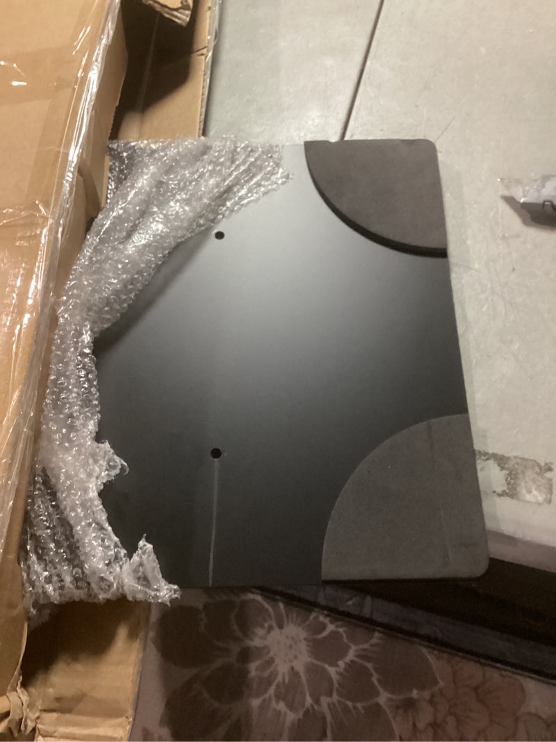 Condition photo showing Good Condition for eocnrhe heavy duty banner stand with non-slip mat base, adjustable pedestal poster stand up to 82 inches, double side show sign stand, connected show floor standing sign holder for outdoor display