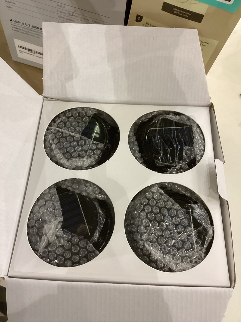 Condition photo showing As Is for Collapsible Portable LED Camping Lantern XTAUTO Lightweight Waterproof Solar USB Rechargeable LED Flashlight Survival Kits for Indoor Outdoor Home Emergency Light Power Outages Hiking Hurricane 4-Pack