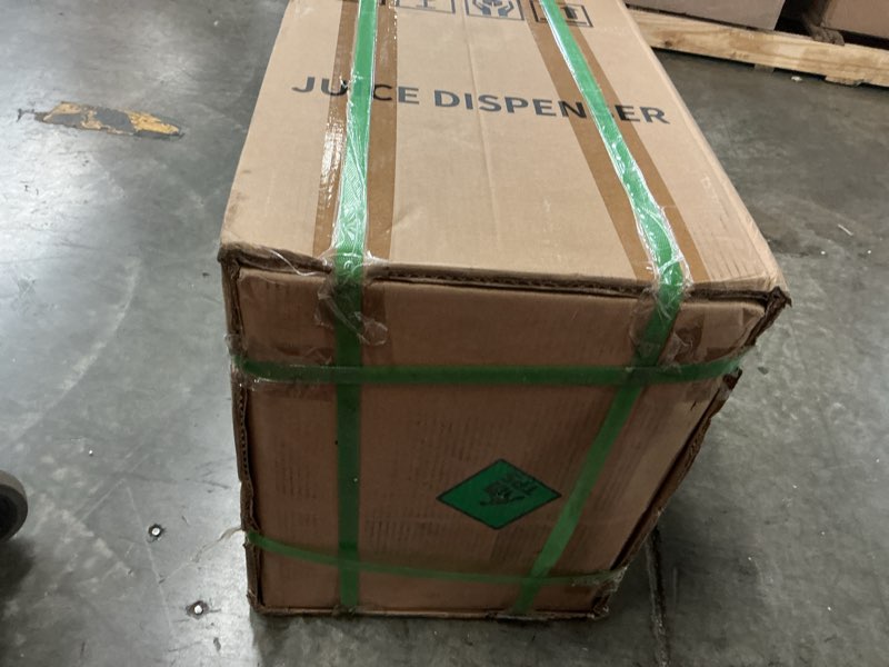 Condition photo showing Good Condition for commercial beverage dispenser, towallmark 2 tanks 9.5 gallon 36l commercial juice dispenser, 18 liter per tank, 280w stainless steel food grade ice tea drink dispenser with thermostat controlle