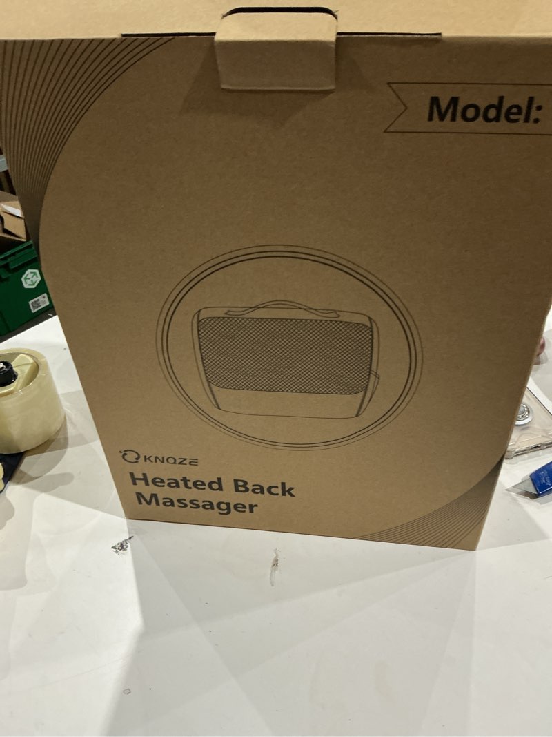 Condition photo showing As Is for heated back massager