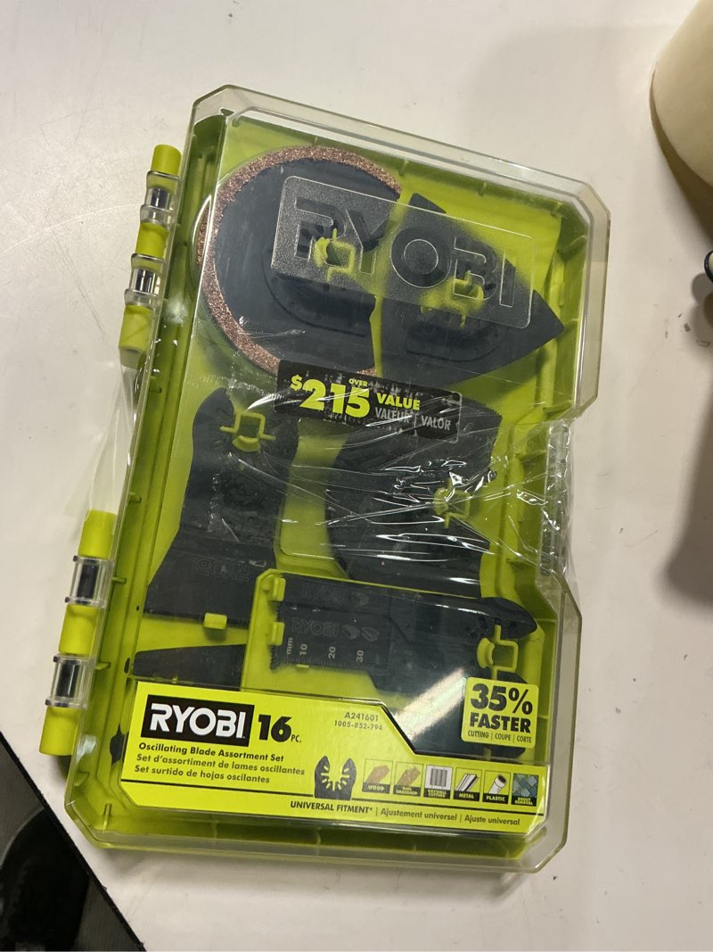 Condition photo showing Good Condition for ryobi oscillating multi-tool accessory kit (16-piece)