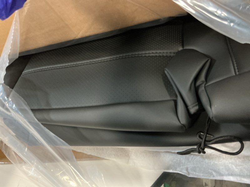 Condition photo showing Good Condition for seat covers for honda civic hatchback lx, ex, exl, sport, touring, 2016-2021, faux leather car seats cover full set seatback waterproof, black (60/40 split seatback) black hatchback 2016-2021 (60/40 split - with armrest)