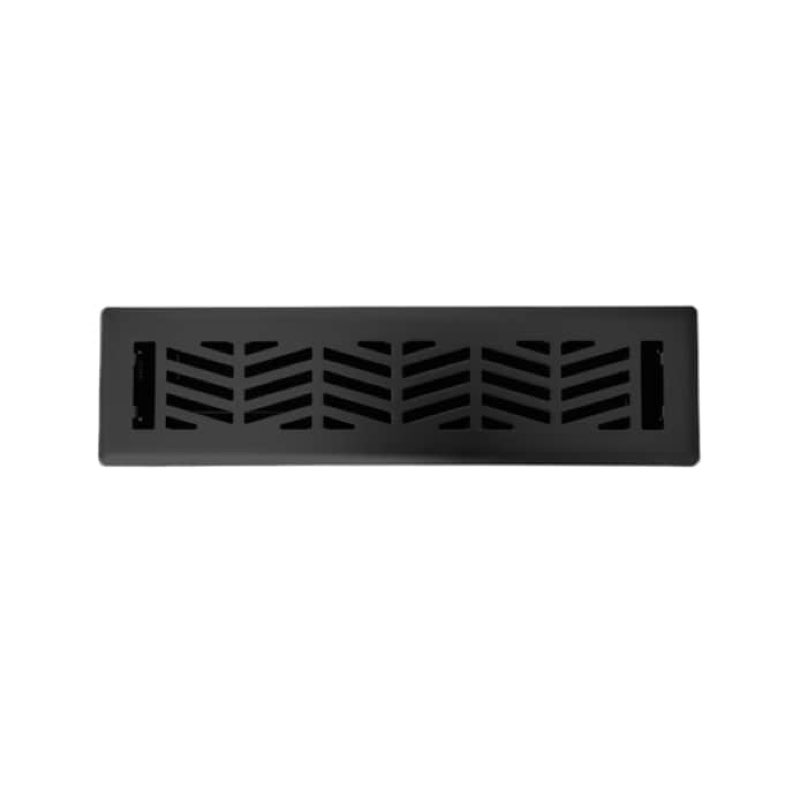 allen + roth maximum airflow steel matte black floor register