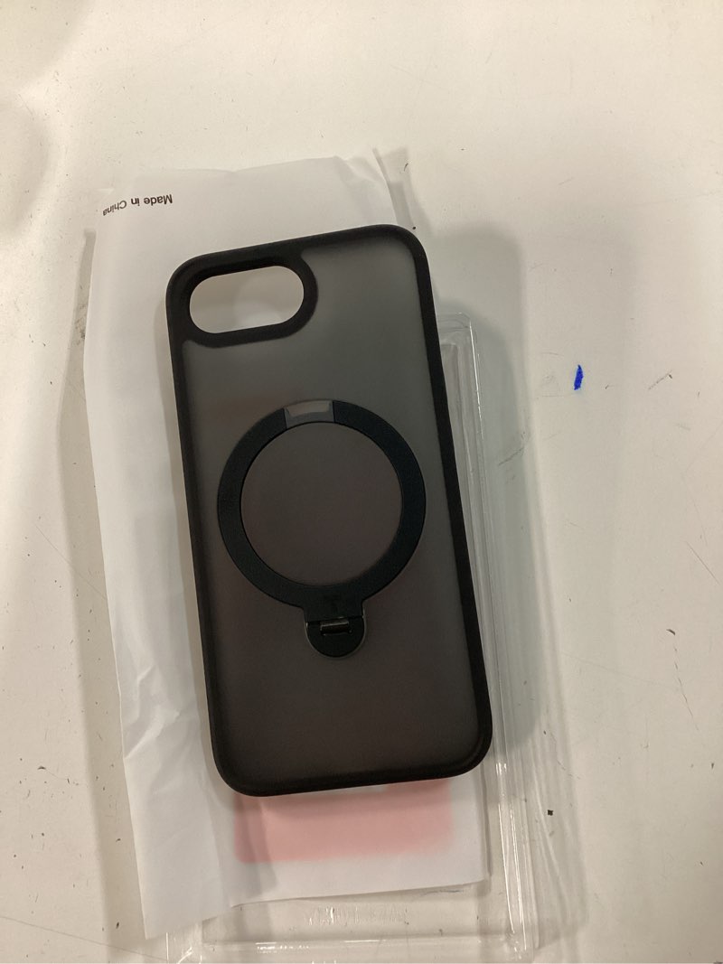 Condition photo showing Good Condition for torras 360 spin for iphone 17e case & iphone 16e case with stand, fit for magsafe, 4x military-grade protective, stand phone case for iphone 17e case, ring holder slim cover, matte black 6.1'' for iphone 17e/16e black