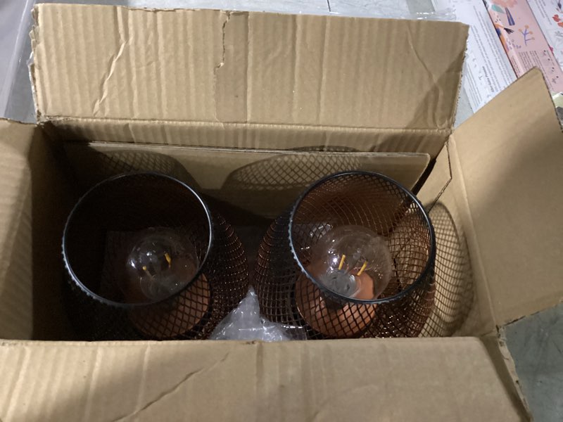 Condition photo showing Good Condition for NEEDOMO 2 Pack Battery Operated Lamp Outdoor Table Lantern, LED Table Lantern with Timer Mode, Vintage Decorative Lights Cordless Lamp Indoor Outdoor Patio Bedroom Living Room with LED Bulb 2 Bronze