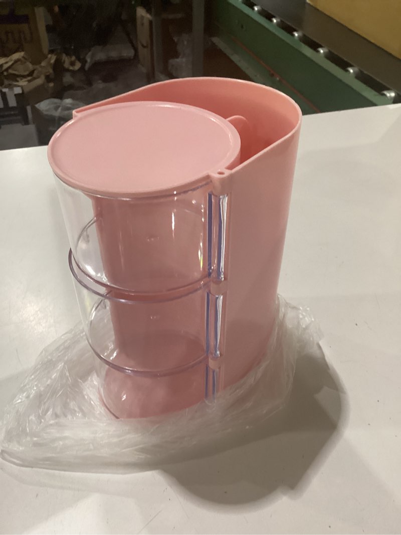 Condition photo showing New/Like New for hair accessories organizer with hair brush holder, 3-layer rotating hair organizer storage for girls, hair tie organizer, hair clip organizer and hair bow organizer