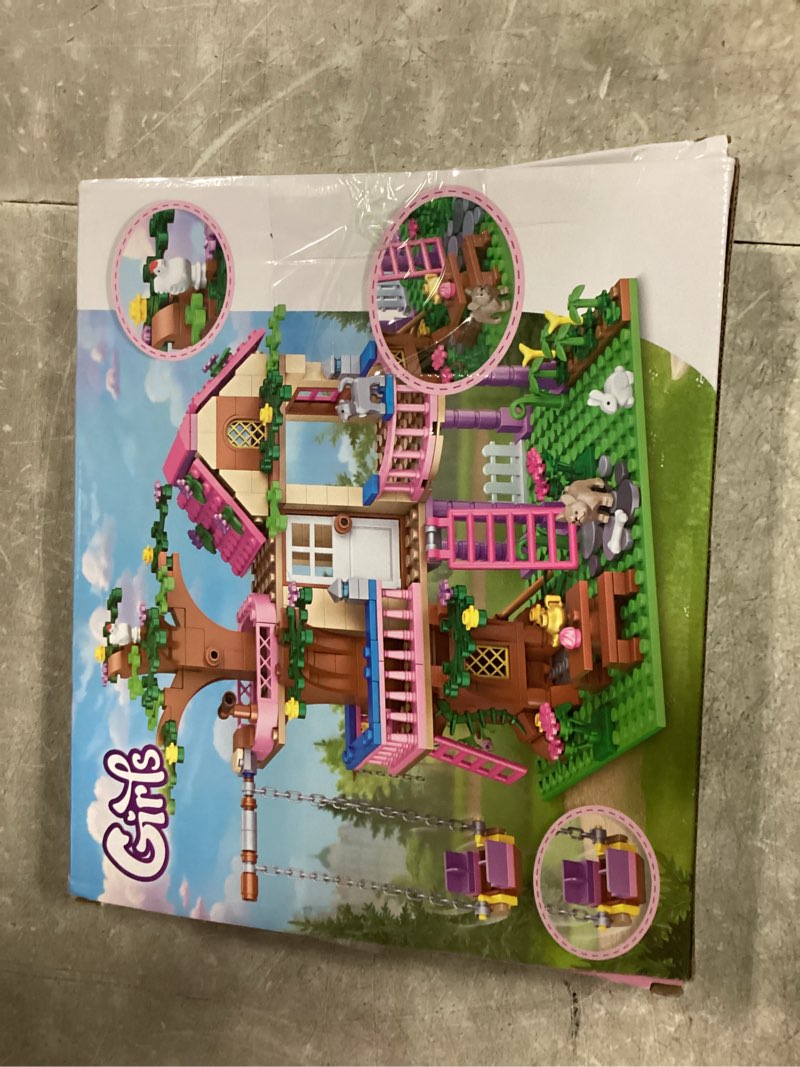 Condition photo showing New/Like New for hsanhe tree house building set compatible with friends, 504 pcs forest house building kit birthday gift for kids girls boys age 6-12 years?7652?