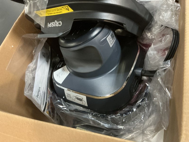 Condition photo showing Good Condition for Ninja Crispi 4-in-1 Glass Air Fryer | 450°F | Non-Toxic | 4QT & 6-Cup Glass Containers w/Lids | Microwave, Freezer, Dishwasher Safe | Max Crisp, Air Fry, Bake, Recrisp | Cyberspace Gray, FN101GY Cyberspace Gray 4 QT