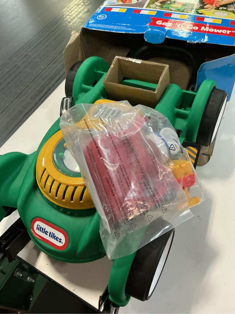 Condition photo showing Good Condition for little tikes gas 'n go mower kids toys for toddlers boys girls age 18 months and older, indoor outdoor push gardening summer toy gifts for birthday