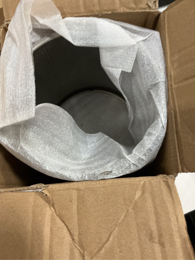 Condition photo showing New/Like New for 2pcs 4.9" push through wheel center caps stainless trailer open ended hub cap for truck rv suv wheel rim (fit 4.9" bore 4.8" h chrome) chrome 4.9" hub 4.8"h