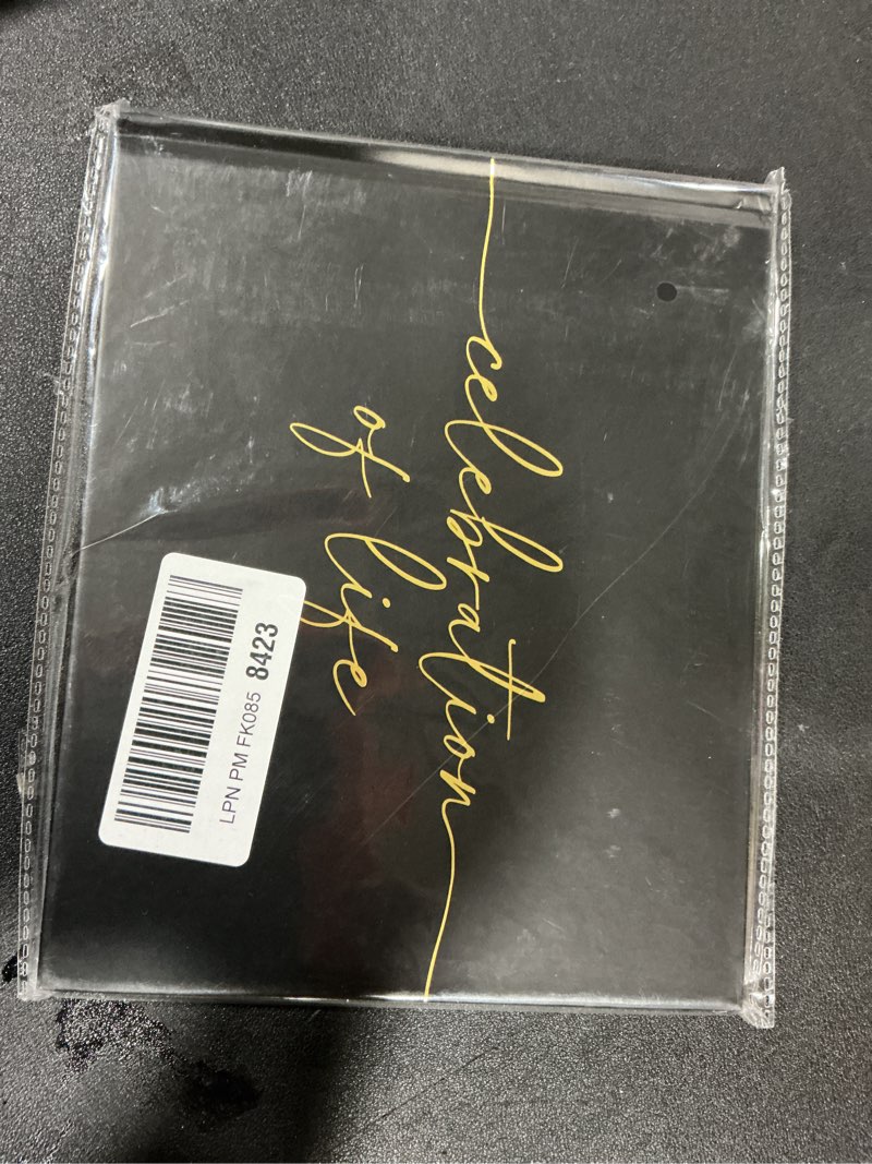 Condition photo showing Good Condition for Lamare Funeral Guest Book for Memorial Service – Elegant Celebration of Life Guest Book and in Loving Memory Guest Book - Condolences Book for Funeral Black Celebration of Life