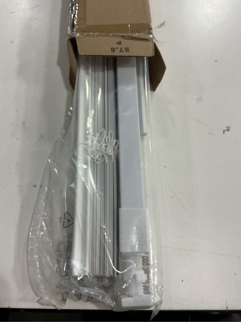 Condition photo showing Good Condition for LazBlinds No Tools No Drill 1" Vinyl Mini Blinds, Cordless Blinds for Windows, Light Filtering Horizontal Window Blinds & Shades, 36" W x 48" H, White Cordless-white 36" W x 48" H