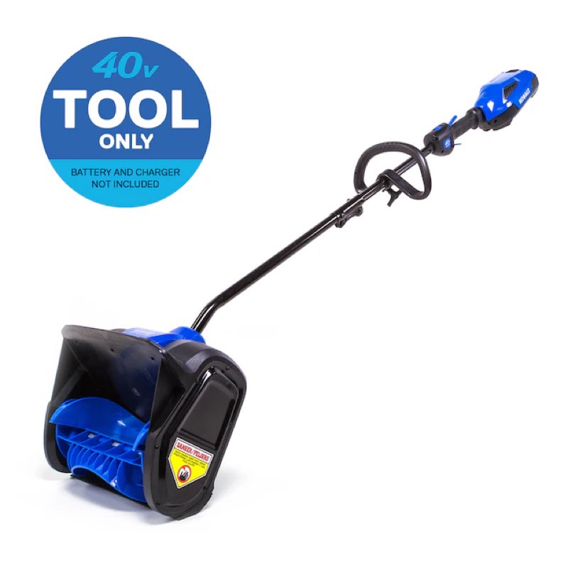 kobalt 40-volt max 12-in single-stage push battery powered snow shovel (battery and charger not included)