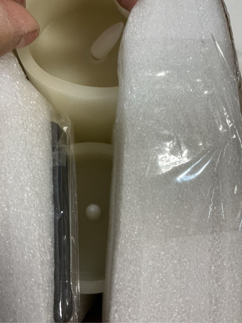 Condition photo showing New/Like New for Stonebriar 3 Pack Ivory Real Wax Assorted Size Flameless LED Pillar Candles with Remote and Timer