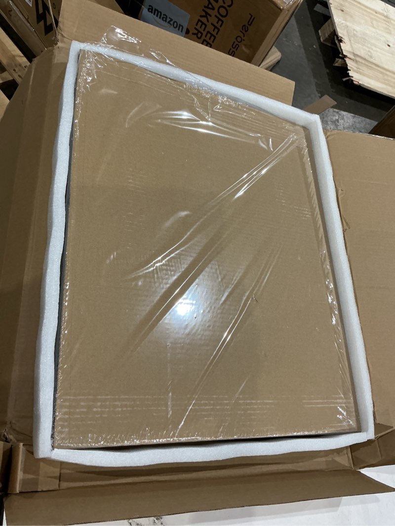 Condition photo showing Good Condition for art emotion 16x20 solid wood picture frame in black (handmade finishing seamless surface), real tempered glassdisplaypictures11x14 with mat or 16x20 without mat, wall hanging poster frame, pack of 2 black 16x20 with 11x14 opening pack of 2