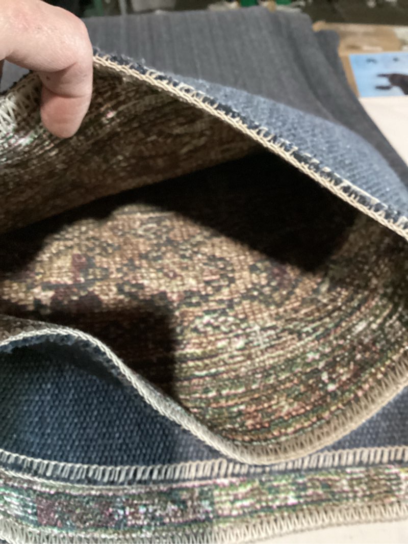 Condition photo showing Good Condition for loloi amber lewis georgie collection ger-07 moss/salmon 8'-4" x 11'-6", .19" pile height, area rug moss / salmon 8'4" x 11'6" (rectangular)