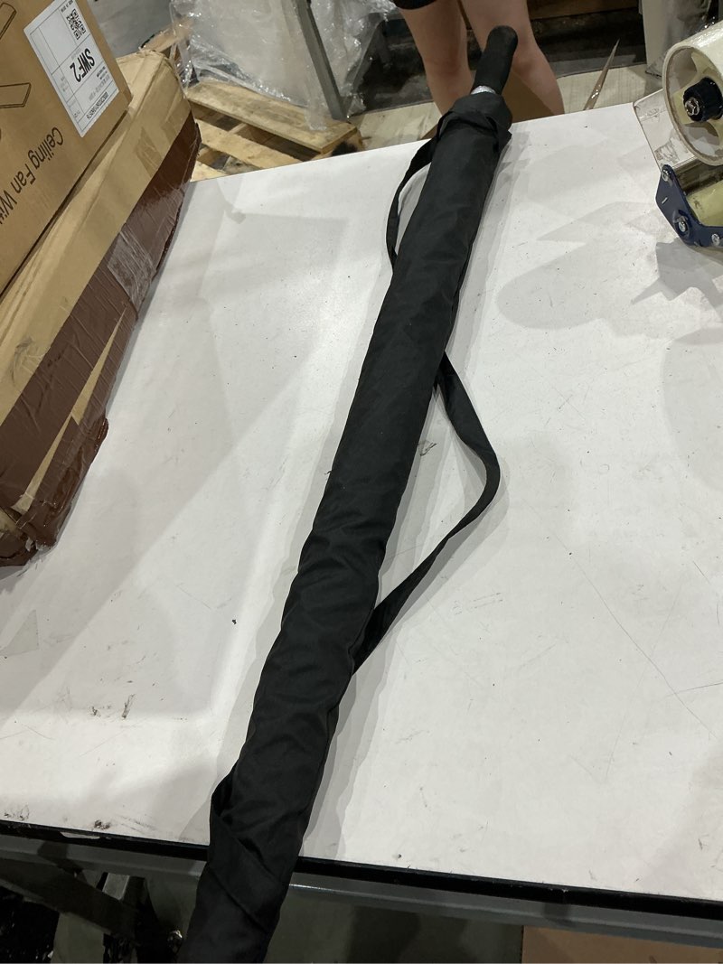 Condition photo showing As Is for vedouci rain umbrella, big size, black color