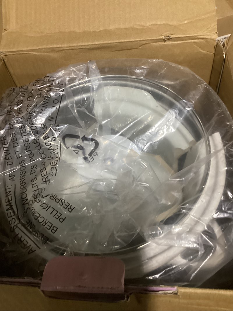 Condition photo showing New/Like New for Paris Hilton 3.5-Quart Manual Slow Cooker, Features Three Settings (Low, High, Warm), Naturally Nonstick and Dishwasher Safe Stoneware Insert, Family Sized Capacity, White 3.5 Quarts White