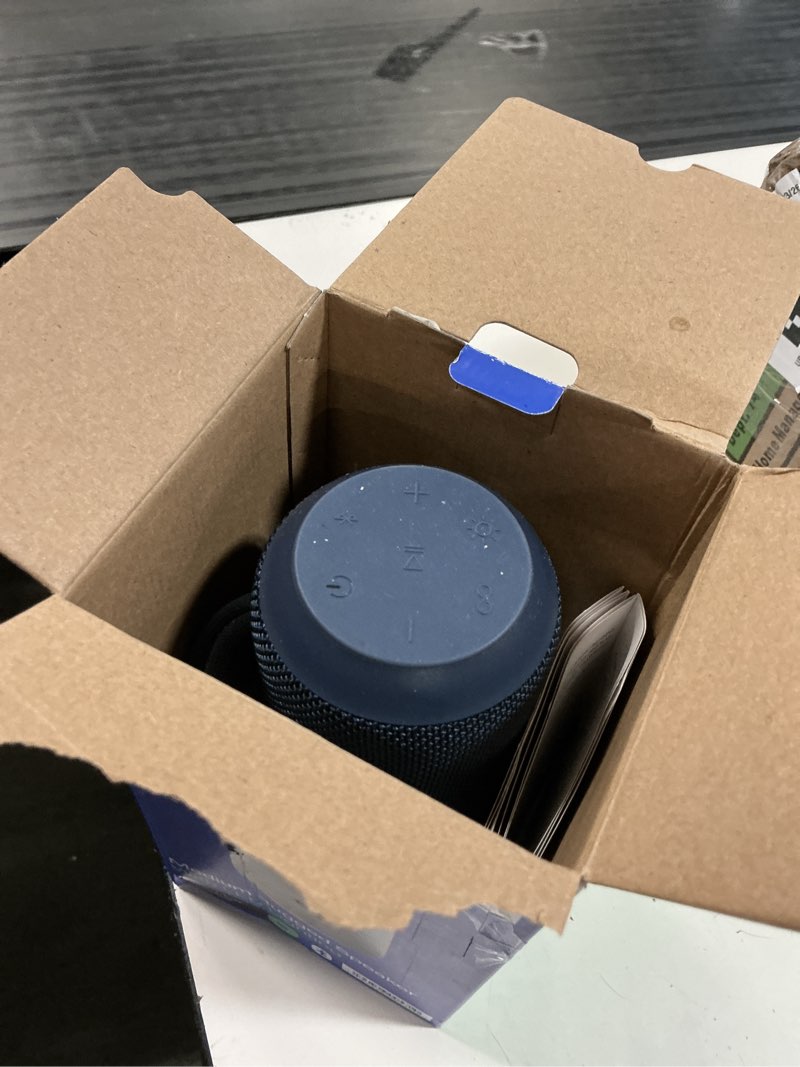 Condition photo showing Good Condition for onn medium rugged speaker with bluetooth wireless technology and led lighting, navy