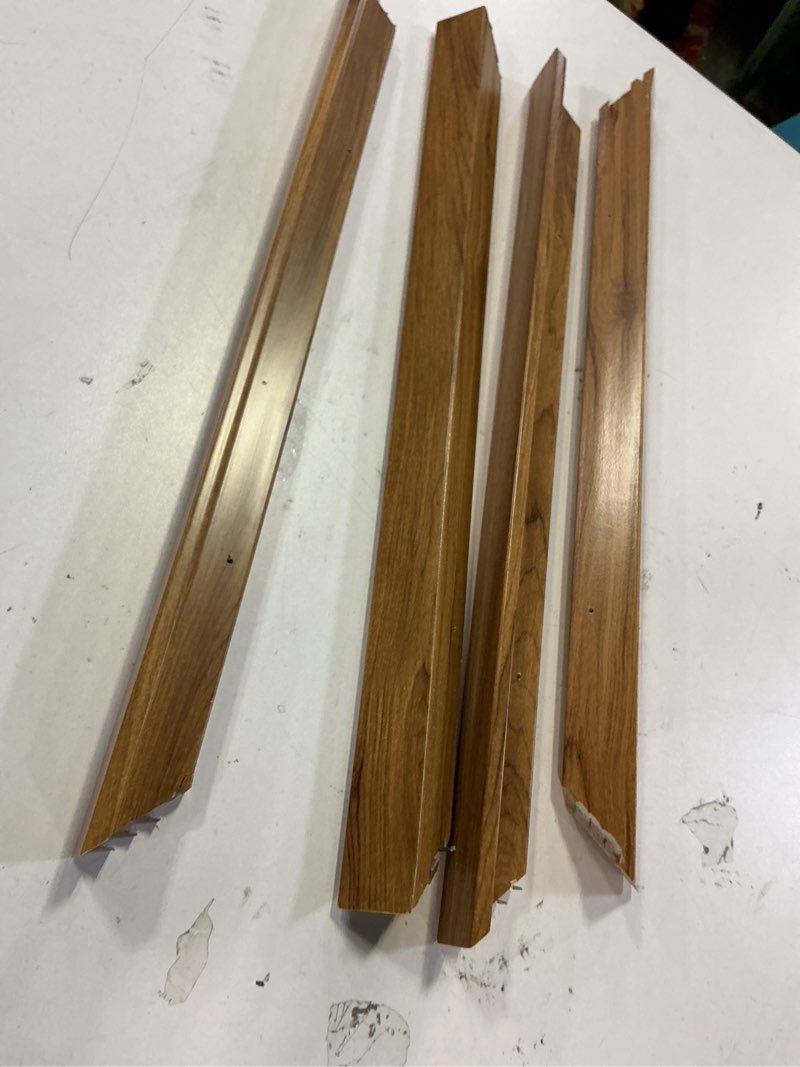 Condition photo showing As Is for 20x20 Canvas Floater Frames, Floater Frame for 0.9" Depth Canvas Paintings, Floating Frames for Art Prints Artwork, Floating Frame for Wall Decor (20"x20",Walnut Brown) Walnut Brown 20"x20"