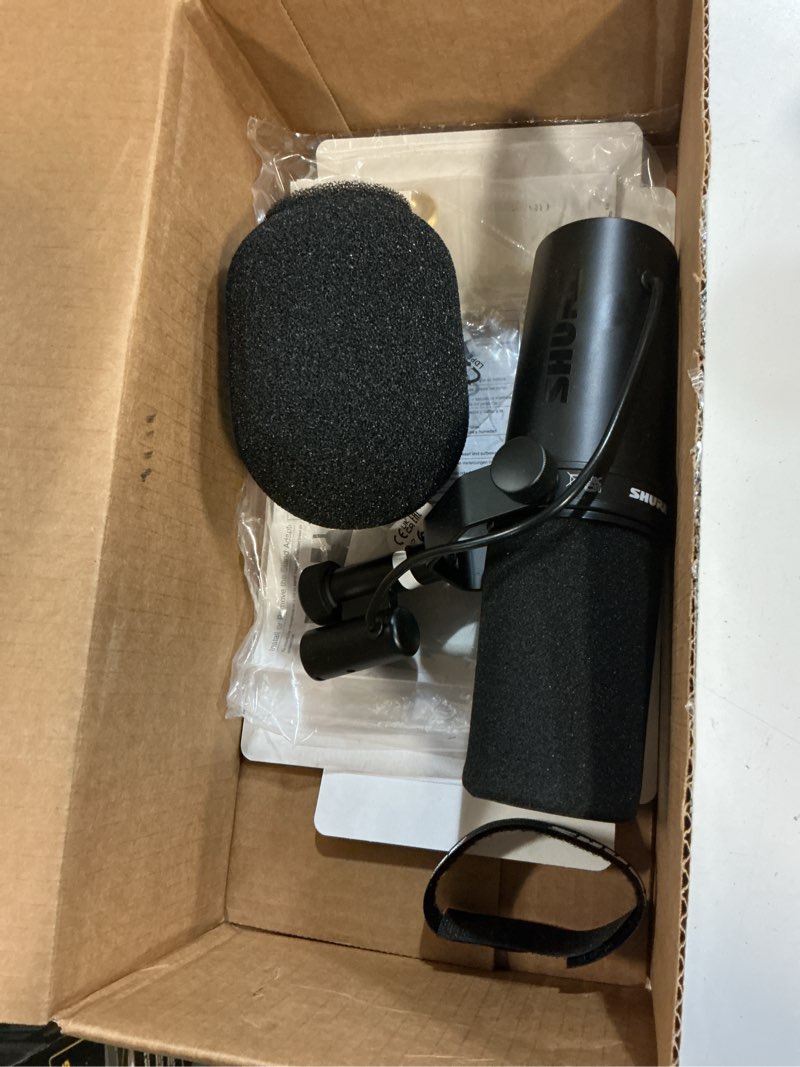 Condition photo showing As Is for shure - sm7db wired cardioid dynamic microphone with built-in preamp