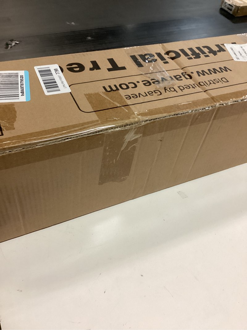 Condition photo showing New/Like New for GarveeHome Artificial Eucalyptus Tree Indoor, 5 ft Tall Fake Artificial Plant with White Planter?Large Faux Floor Plant Fake Silk Trees with 50 Lights Artificial Trees for Home Decor Indoor 5ft