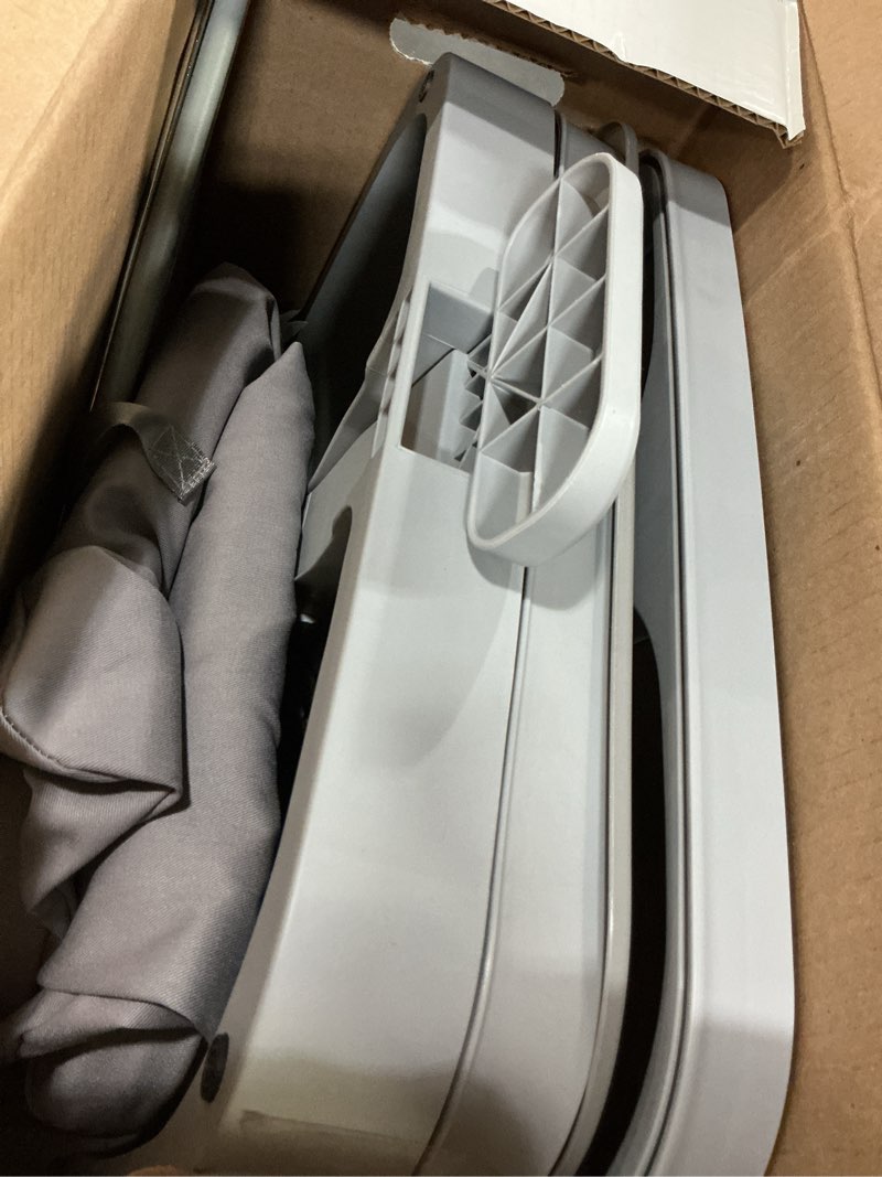 Condition photo showing As Is for Hampérré Dual Compartment Laundry Hamper – 50 Liter Large Laundry Basket with Lid & Foot Pedal – Removable Bags, Waterproof Fabric, Modern Design, Easy Sorting for Clothes, Bedroom & Laundry Room