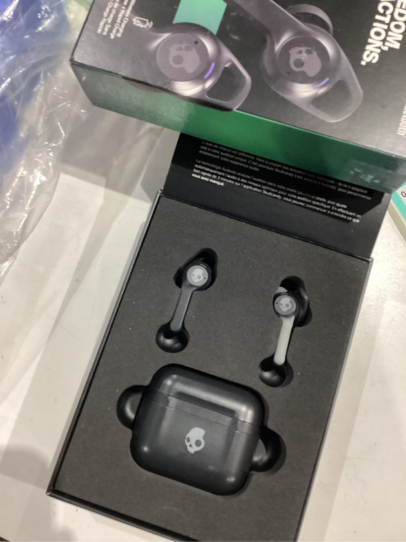 Condition photo showing Good Condition for skullcandy indy anc in-ear noise canceling true wireless earbuds, 32 hour battery, microphone, works with iphone android and bluetooth devices - black true black one size active noise cancellation