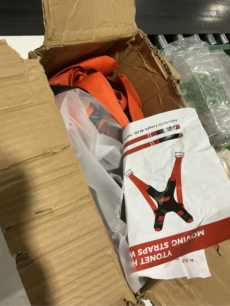 Condition photo showing Good Condition for ytonet moving straps, 2-person lifting and moving system, furniture lifting straps with padded back support for appliance, mattress, 135 inches long wire rope slings standard