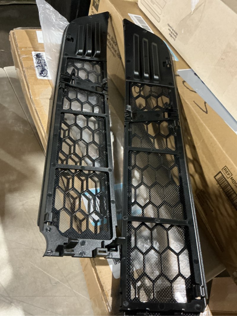 Condition photo showing Good Condition for fits 2021-2024 tesla model y 2pc black honeycomb mesh front grille insert trim