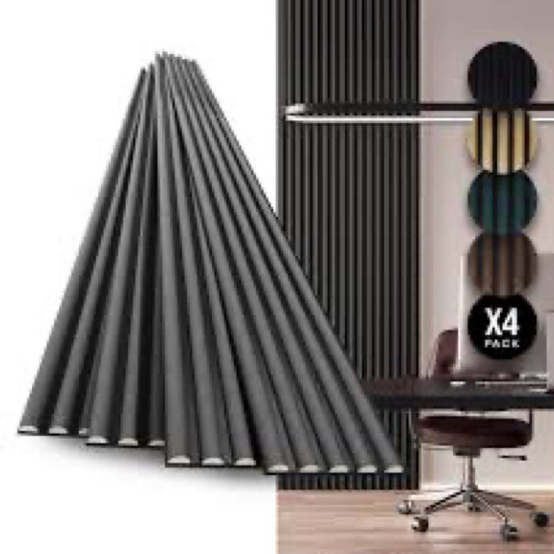 COREMINDED Velvet Wood Slat Acoustic Panels