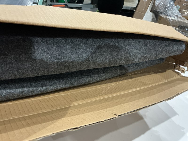 Condition photo showing Good Condition for measurement could differ waterproof rug pad, 6x9 ft under area rug carpet pad, non slip rug pads for all floors and hardwood floors finishes, keep carpets in place soft and prevent rug from wrinkling or buckling 6'x9' thin