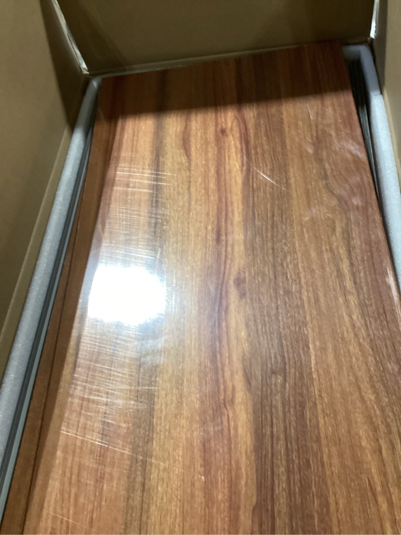 Condition photo showing Good Condition for 6-pack pvc composite board wire rack covers for pantry - imitation wood-look 33x16 inch, closet, bathroom, waterproof scratch resistant easy install, wood shelf covers for wire shelving brown 33*16in brown