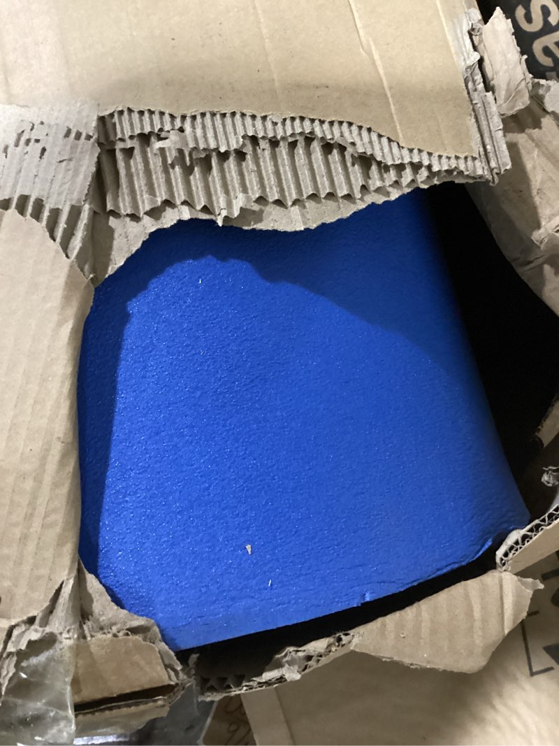 Condition photo showing As Is for WARMOUNTS Lily Pad Floating Mat, 7/8/9/13/15.5 FT Floating Mat, 3-Layer Tear-Resistant XPE Foam Floating Water Mat with 16.4' Elastic Bungee Tethers for Lake, Pool, River, Ocean, Boat, Beach Blue 9 x 6 FT