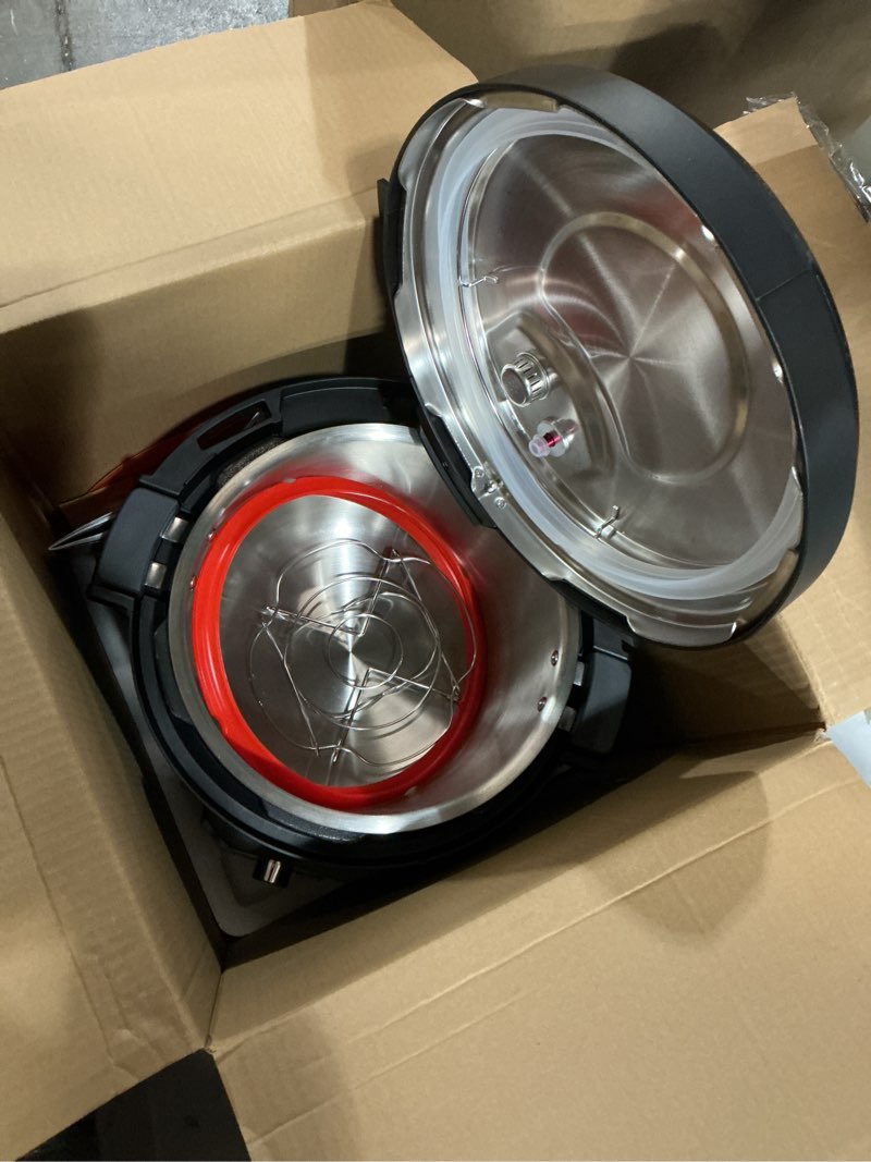 Condition photo showing Good Condition for Instant Pot Pro (8 QT) 10-in-1 Pressure Cooker, Slow Cooker, Rice/Grain Cooker, Steamer, Sauté, Sous Vide, Yogurt Maker, Sterilizer, and Warmer, Includes App with Over 800 Recipes, Black 8 Quarts