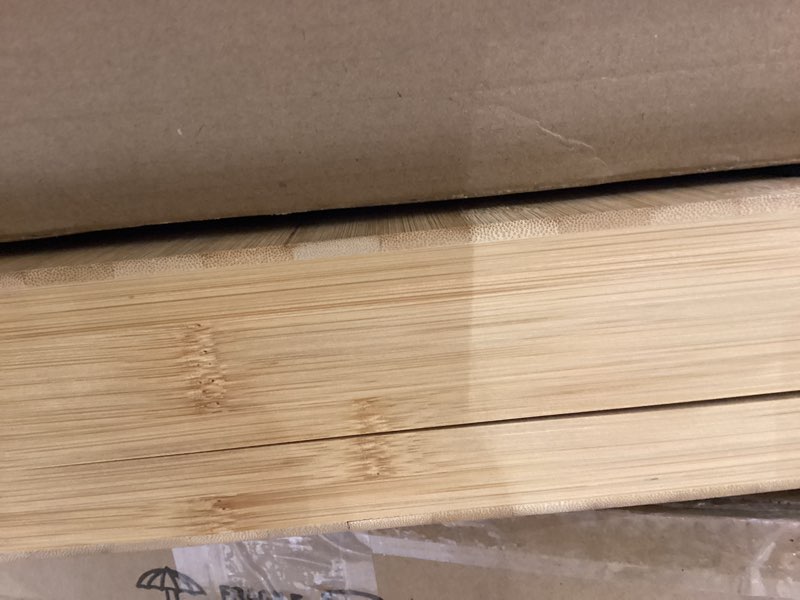 Condition photo showing Good Condition for Maxdot Bamboo Roti Box with Lid and Roller for Rolling Roti 19.7 x 15.8 x 3 Inches Non Slip Kneading Board for Kitchen