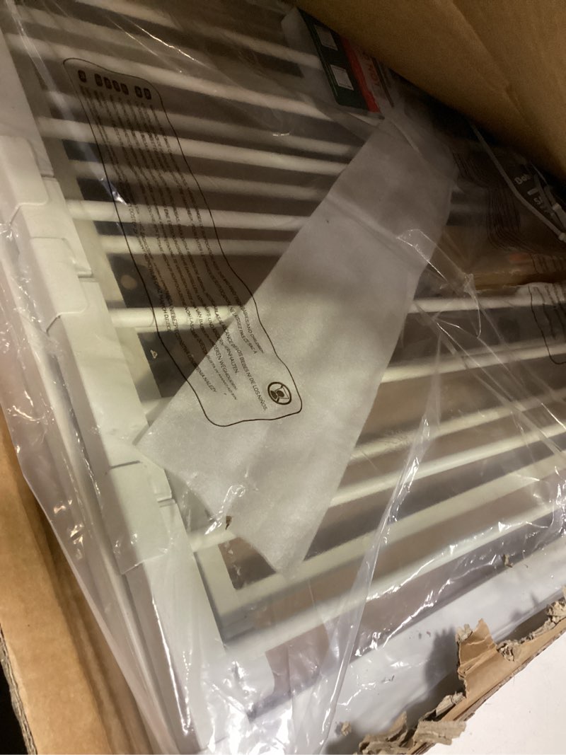 Condition photo showing Good Condition for babelio 29-55 inch extra wide baby/dog gate, pressguard p7, metal auto close, pressure mounted pet door for doorways, no need tools and drilling, with wall cups, white white 30"tall 29"-55" wide