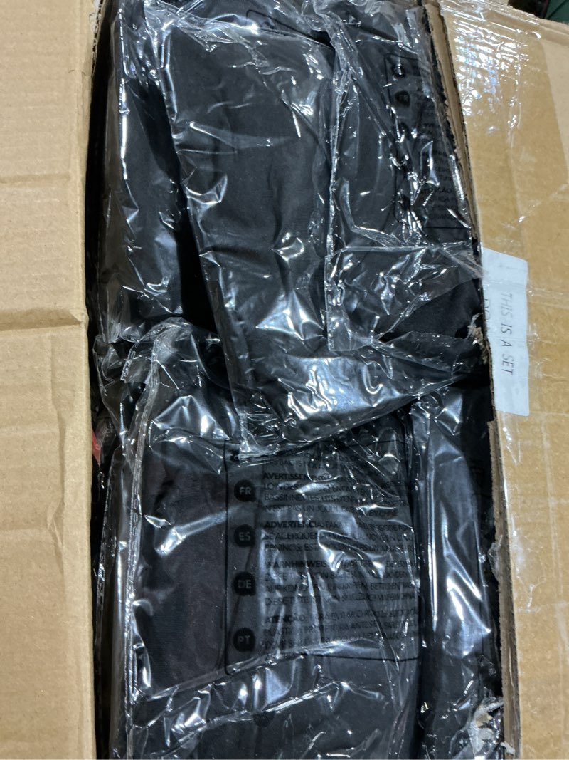 Condition photo showing Good Condition for stretch folding chair covers 30pcs spandex chair covers protector for wedding party dining banquet, washable universal fitted chair slipcovers for celebration birthday (black, 30pcs) black 30pcs