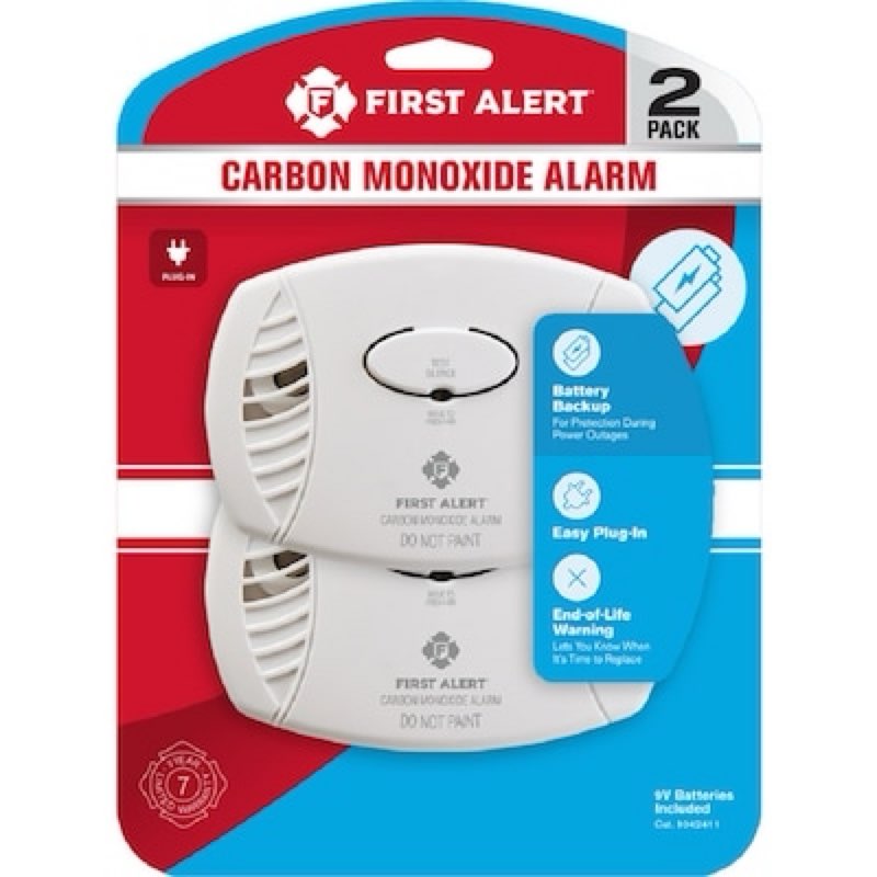 First Alert Plug-in Carbon Monoxide Detector 2 -Pack
