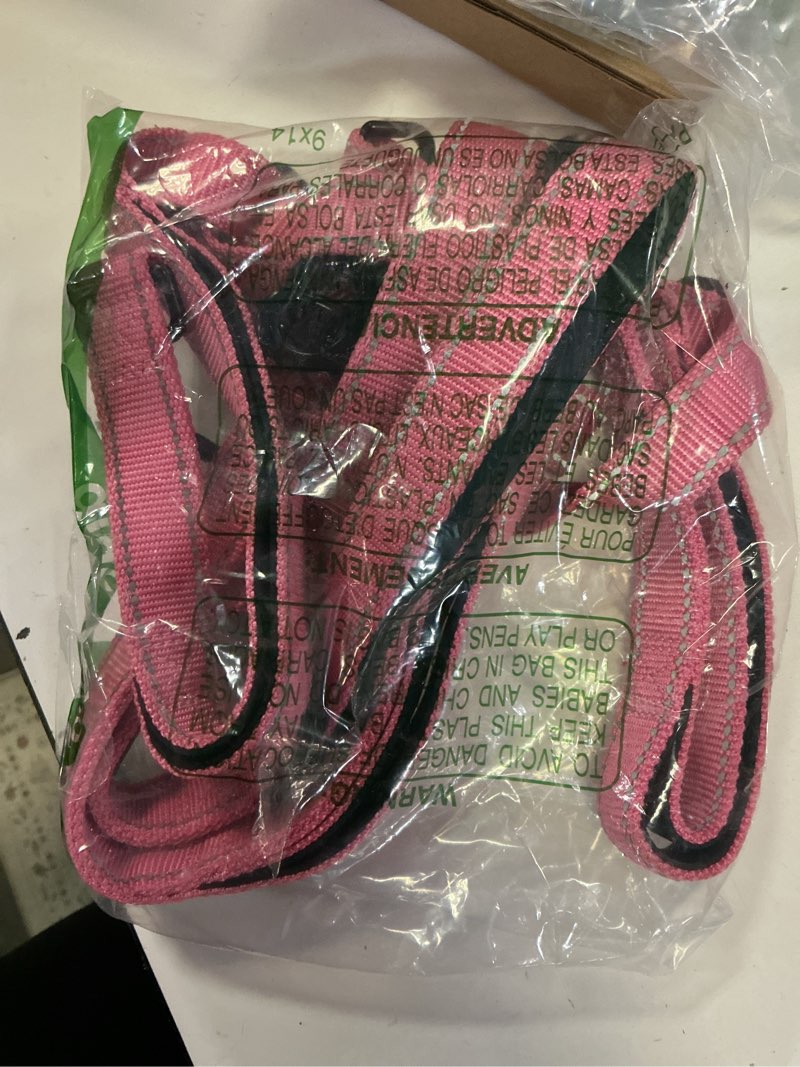 Condition photo showing Good Condition for petbonus double dog leash, no tangle dual leash, reflective walking training lead, 4 comfortable padded handles for 2 dogs with collapsible bowl and waste bags (pink, large)